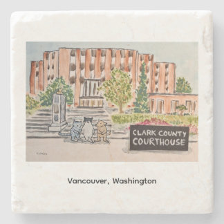 Clark County Courthouse Stenen Onderzetter