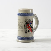 Clark Family Crest Stein Bierpul (Voorkant rechts)
