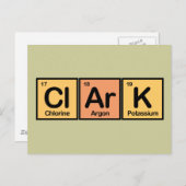 Clark gemaakt van Elements Briefkaart (Voorkant / Achterkant)
