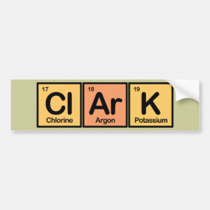 Clark gemaakt van Elements Bumpersticker