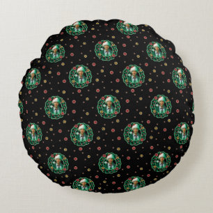 Clark Griswold Kerstmis - Pattern Rond Kussen