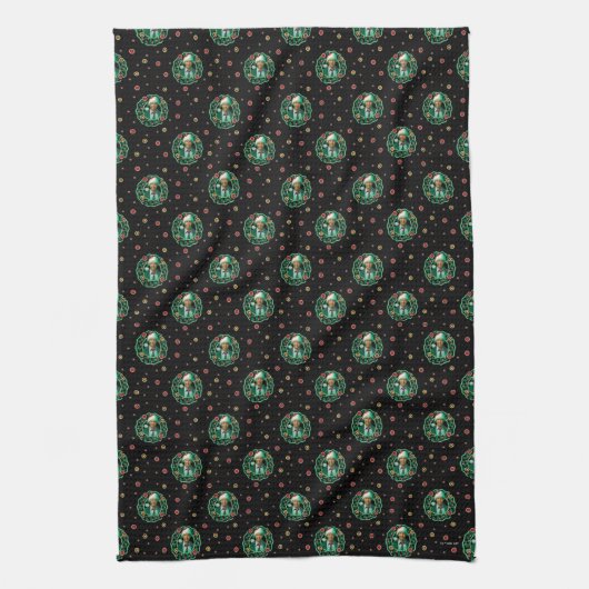 Clark Griswold Kerstmis - Pattern Theedoek (Verticaal)