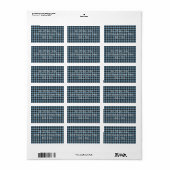 Clark Tartan Étiquette (Feuille entière)