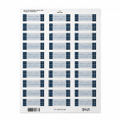 Clark Tartan retour adreslabels Etiket (Full Sheet)