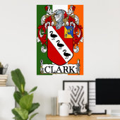 Clark Wapenstaart afdrukken Poster (Thuiskantoor)