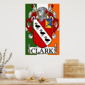 Clark Wapenstaart afdrukken Poster (Keuken)