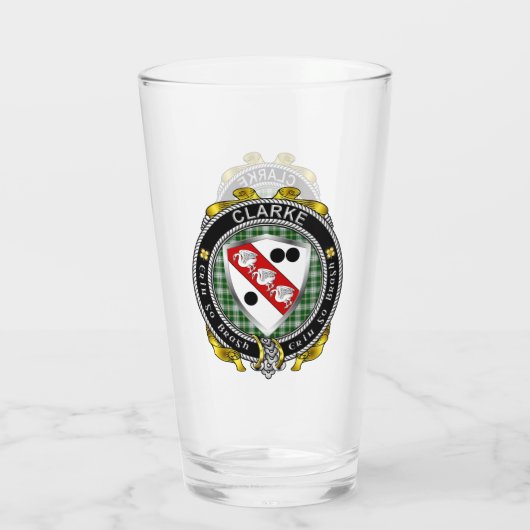 Clarke Irish Beer Glass Glas (Achterkant)