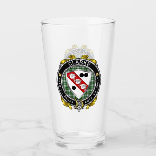 Clarke Irish Beer Glass Glas (Voorkant)