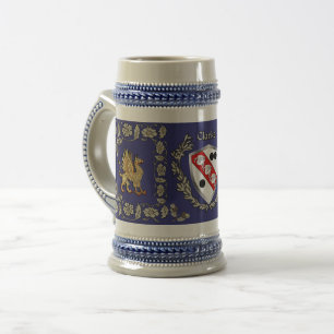 Clarke Irish Shield Griffin Stein Bierpul