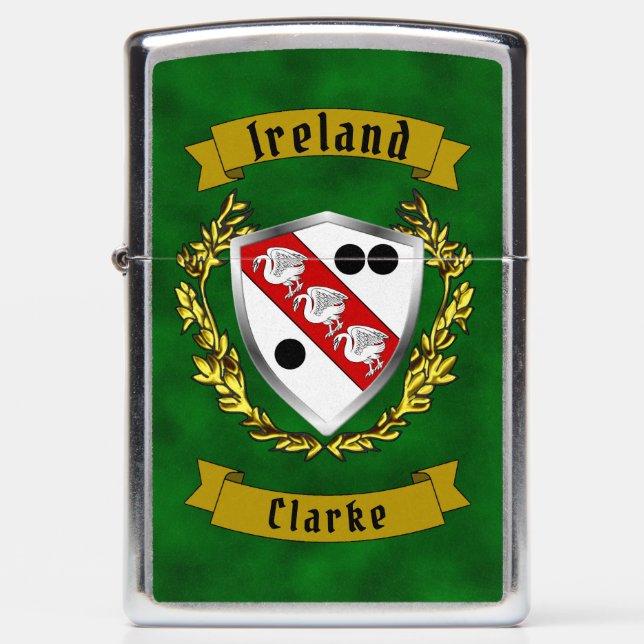 Clarke Irish Shield Personalized (Voorkant)