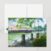 Clarke Quay riverside Singapore briefkaart (Voorkant / Achterkant)