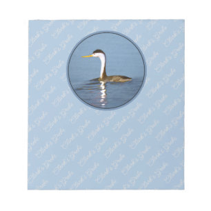 Clark's Grebe Painting - Oorspronkelijke vogelkuns Notitieblok