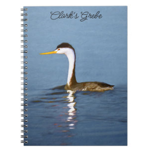Clark's Grebe Painting - Oorspronkelijke vogelkuns Notitieboek