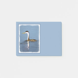 Clark's Grebe Painting - Oorspronkelijke vogelkuns Post-it® Notes