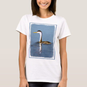 Clark's Grebe Painting - Oorspronkelijke vogelkuns T-shirt