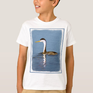 Clark's Grebe Painting - Oorspronkelijke vogelkuns T-shirt