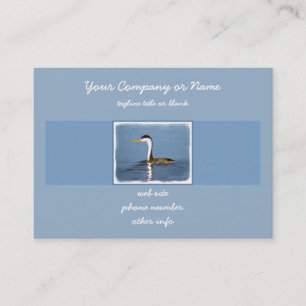 Clark's Grebe Painting - Oorspronkelijke vogelkuns Visitekaartje