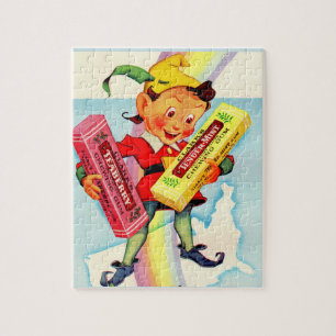 Clark's kauwgomelf uit de jaren 1940 legpuzzel