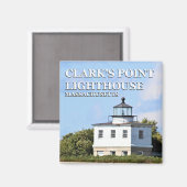 Clark's Point Lighthouse, Massachusetts Magnet (Recto/Verso)