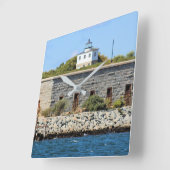 Clark's vuurtoren, Massachusetts. Square Wall klok (Hoek)