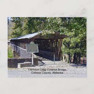 Clarkson Covered Bridge Alabama Briefkaart