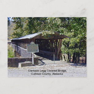 Clarkson Covered Bridge Alabama Briefkaart