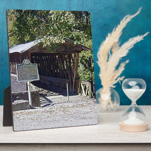 Clarkson Covered Bridge Alabama Fotoplaat (Zijkant)