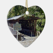 Clarkson Covered Bridge Alabama Keramisch Ornament (Rechts)