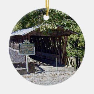 Clarkson Covered Bridge Alabama Keramisch Ornament