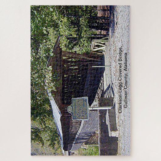 Clarkson Covered Bridge Alabama Legpuzzel (Verticaal)