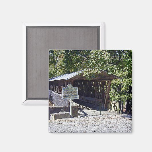 Clarkson Covered Bridge Alabama Magneet (Voorkant / Achterkant)