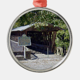 Clarkson Covered Bridge Alabama Metalen Ornament