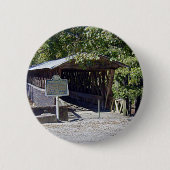Clarkson Covered Bridge Alabama Ronde Button 5,7 Cm (Voorkant)