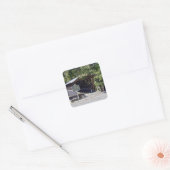 Clarkson Covered Bridge Alabama Vierkante Sticker (Envelop)