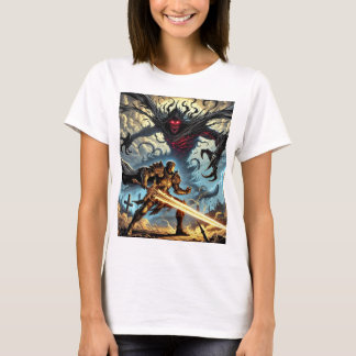 Clash of Light en Shadow design tranding fictie T-shirt