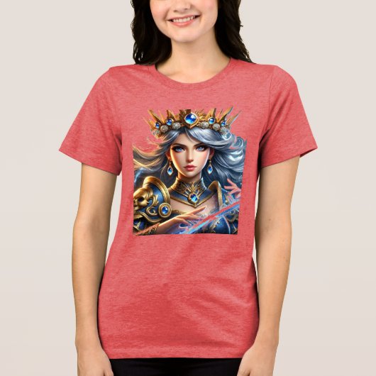 Clash Queen Tri-Blend Shirt (Voorkant)