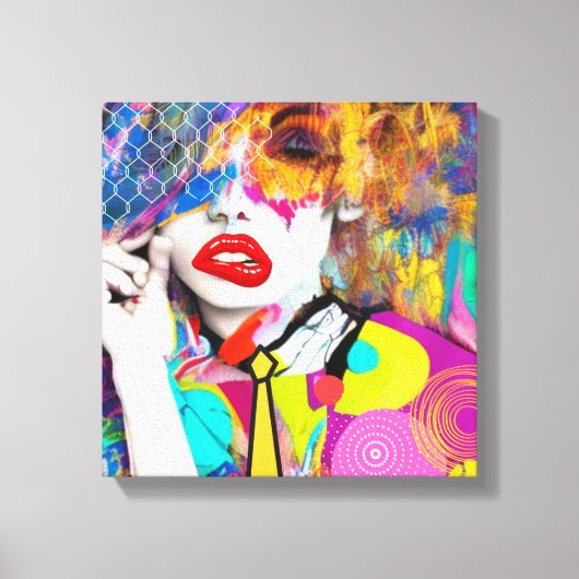 Clashy Lady Canvas Afdruk (Voorkant)