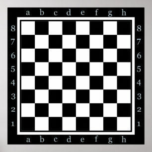 clasic chess-tafel poster