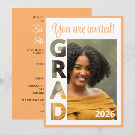 Class 2026 RN Nursing Graduate Party Invitation (Voorkant / Achterkant)