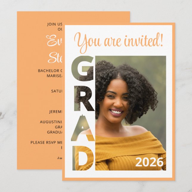 Class 2026 RN Nursing Graduate Party Invitation (Devant / Derrière)