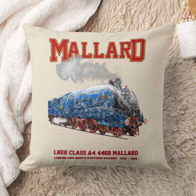 Class A4 Mallard - World Fastest Steam Locomotive Kussen (Deken)