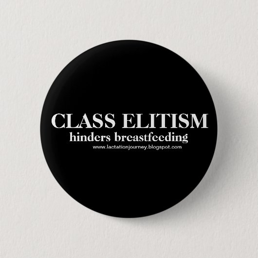 CLASS ELITISM Hinders Borstvoeding knop Ronde Button 5,7 Cm (Voorkant)