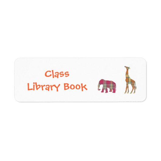 Class Library Book Bord Etiket (Voorkant)