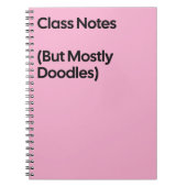 Class Notes Doodles Notebook Notitieboek (Voorkant)