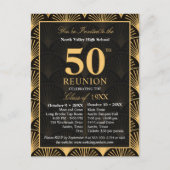 Class of 1976 50th Reunion Invitation Art Deco (Devant)