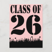 Class of 2010 Silhouettes Graduation Invitation Uitnodiging Briefkaart (Voorkant)