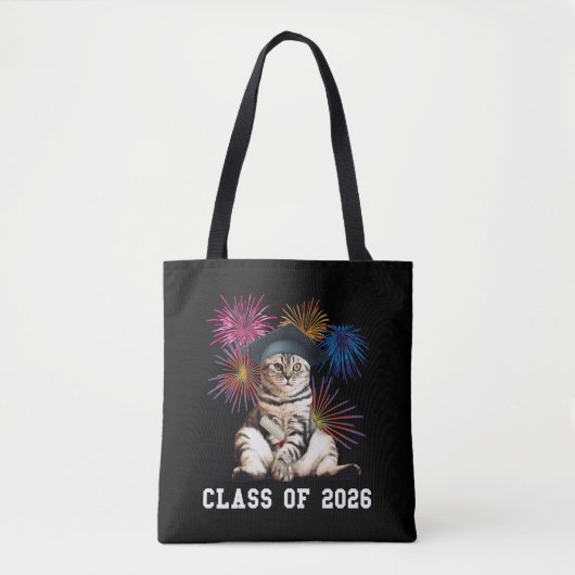 Class Of 2026 Cat Lover Draagtas (Voorkant)