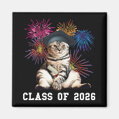 Class Of 2026 Cat Lover Magneet (Voorkant)