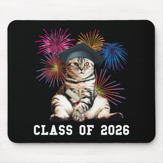 Class Of 2026 Cat Lover Muismat (Voorkant)