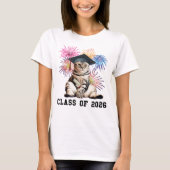 Class Of 2026 Cat Lover T-shirt (Voorkant)